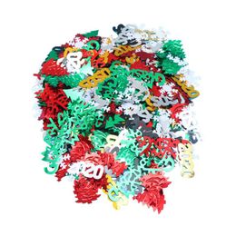 Party Decoration 1 Pack Christmas Confetti Bright Tafel 2021 Glitter Paillette Ornamenten DIY-accessoire voor jaar (60 g)