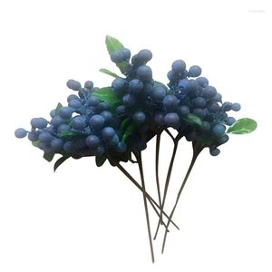 Party Decoratie 1 PC Artificial Blueberry Fruit Flower Bud Fake Planten Decoratieve kransberry voor trouwhuis