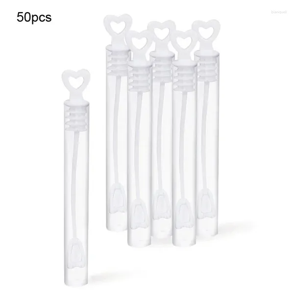 Décoration de fête 10/20 / 50pcs Love Heart Heart Wand Tube Bubble Bouteille Bouteille de mariage Cadeaux pour les invités Decor Baby Shower Favors Kids Toys