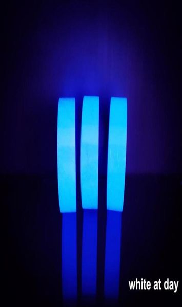 Décoration de fête 10 sortes brillent dans le ruban sombre fournitures de lumière de nuit au néon pas besoin d'autocollant de pointe fluorescente UV étape murale lumineuse 8135861