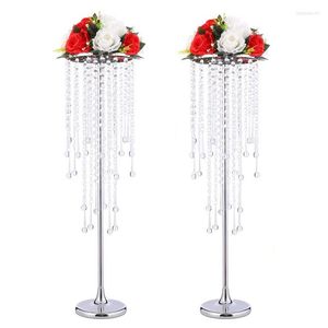 Décoration de fête 10 PCS Metal Flower Rack Road Silver Roads Piste maîtresse de mariage Home El Table Decor