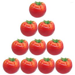 Party Decoratie 10 PCS Modellen Imitatie Tomaat Fake Figurine Food Modellering Ornament Po Prop Red Fruit Simuled Artificial