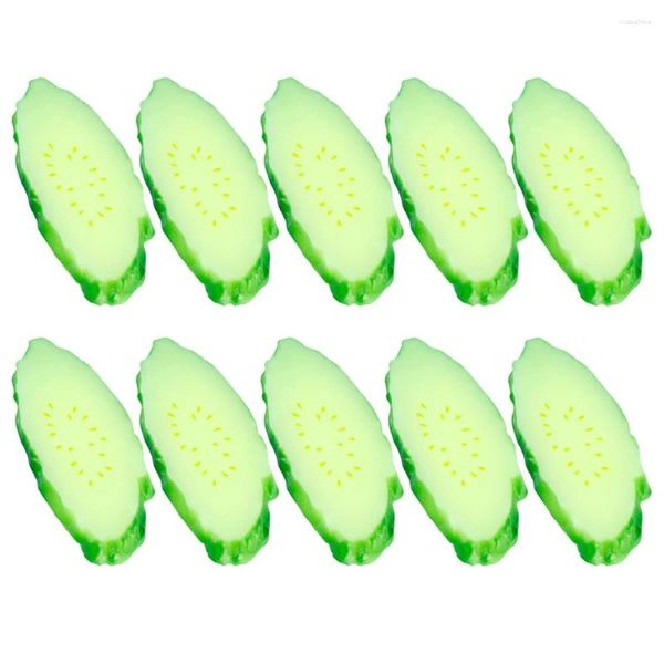 Décoration de fête 10 PCS Simulation CUCUBBUM ORNINGENTS POUR LES ENFANTS CUCUBURS DÉCORS ARRIFICALES FRUITS