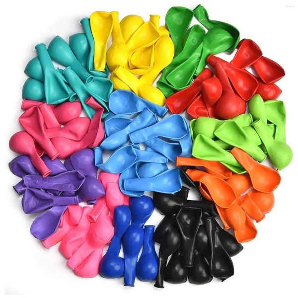 Décoration de fête 100 ensembles de ballons de 12 pouces dans des couleurs adaptées à la décoration des anniversaires des mariages et autres événements