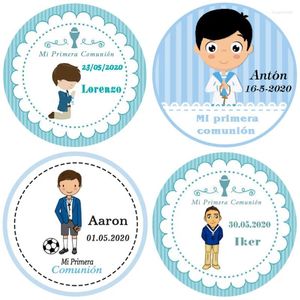 Feestdecoratie 100 3-7 Cm Spaans Mijn Eerste Communie Sticker Favor Label Doop Is Een Jongen Meisje Baby shower