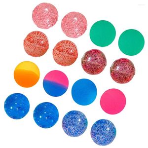 Décoration de fête 100 pièces balles rebondissantes colorées décor pour enfant en caoutchouc décoratif rebond élastique