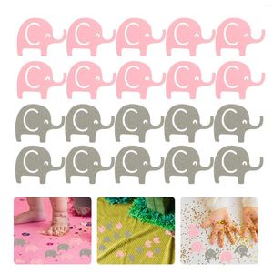 Decoración de fiestas 100 PCS Decoraciones de la mesa de papel Confeti de elefante para el cumpleaños Baby Shower Child