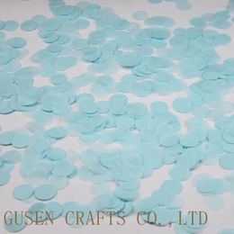 Décoration de fête 1000pcs / sac 1 pouce papier de soie bleu clair confettis de mariage bébé douche nuptiale décor de table - Girl Po Prop