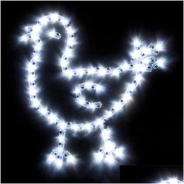 Decoración de fiesta 1000 Unids / lote Luces de Globo Led Lámparas de Bola de Flash Para Linterna de Papel Blanco Mticolor Boda Luz de Navidad Lz0843 Dro Dh4Fn