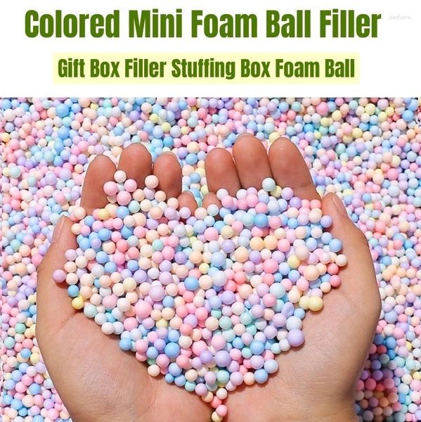 Decoración de la fiesta 100G/Pack Mini Foam Ball Filler Diy Diy Hecho a mano Peeds Pequeñas Empacaje Favores de bodas de llenado