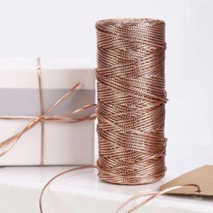 Feestdecoratie 100m macrame koord katoenen touw string ambachten diy gekleurde draad gedraaid touw handgemaakt naaimanaalhuis bruiloft