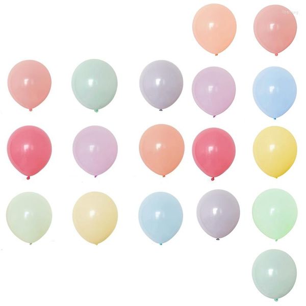 Décoration de fête 100pcs 10 pouces macaron pastel pastel en latex Ballon Candy-couleurs épaisses de ballons pour décoration