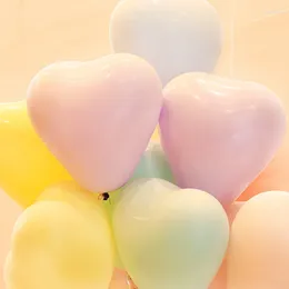 Décoration de fête 100pcs 10 pouces couleur mate en forme de coeur Macaron ballons en latex pour mariage anniversaire décor anniversaire fournitures enfants jouets