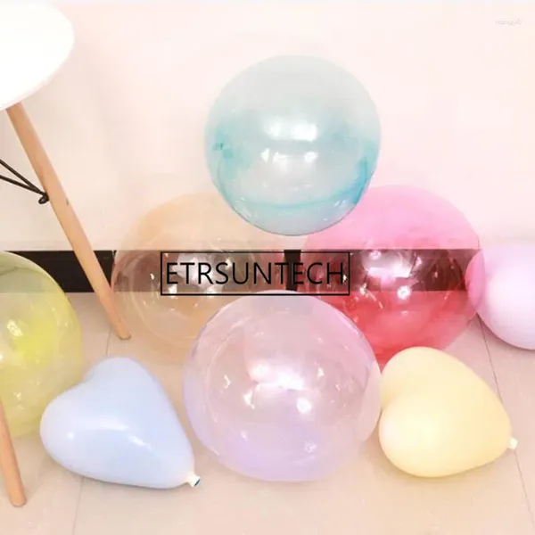 Décoration de fête 100pcs 36 pouces sans rides cristal Bobo ballon décor transparent clair bulle d'hélium mariage