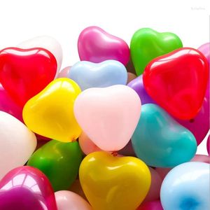 Feestdecoratie 100 stcs 5 inch hart latex ballonnen bruiloft decoraties mini maat 1 gram vorm ballon vallentine's cadeau bal