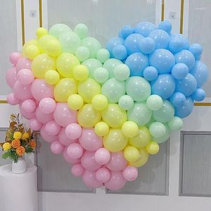 Feestdecoratie 100 stcs 6inch macaron roze blauwe staart latex ballon babydouche bruiloft verjaardag kersthellium globos