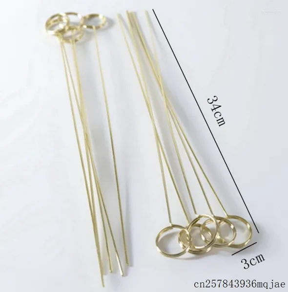 Décoration de fête 100pcs Fleuriste Long Stick Clip Porte-cartes Fleur Cadeau Emballage Emballage pour Bouquet De Mariage