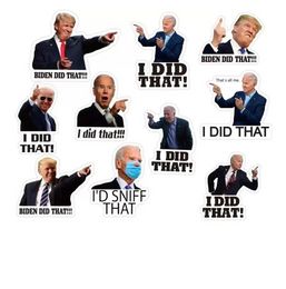 Party Decoration 100 stcs Joe Biden grappige stickers - ik deed die auto sticker sticker waterdichte stickers diy reflecterende stickers poster f0815