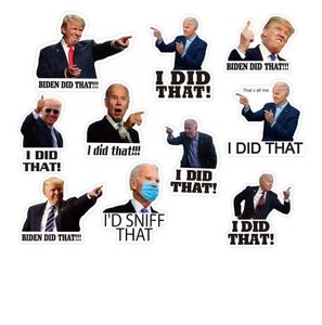 Party Decoration 100 stcs Joe Biden grappige stickers - ik deed die auto sticker sticker waterdichte stickers diy reflecterende stickers poster c0812