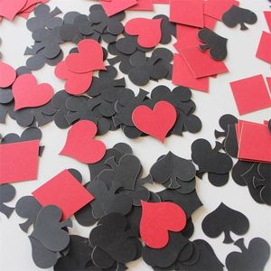 Party Decoratie 100 stcs Laser Cut Casino Night Poker Theme Confetti Table Game Kids Magician Hen Bachelor Supplies