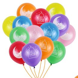 Partij Decoratie 100 Stuks Latex Ballon Eid Mubarak P O Projecten Mix Kleuren Moslim Festival Benodigdheden Voor Al Fitr Lasser Bairam Drop De Dholg