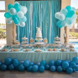 Feestdecoratie 100 stuks set 10 inch blauwe latex ballonnen voor verjaardagsballon