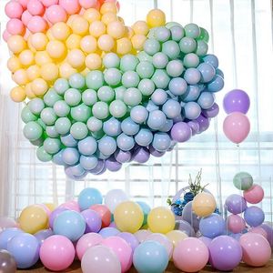 Décoration de fête 100 pièces/ensemble ballons en Latex Macaron ballon de bonbons Pastel décorations d'anniversaire de mariage de noël bébé douche Air Globos