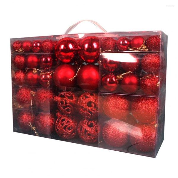 Décoration de fête 100 pièces utile Durable réutilisable belle boule suspendue à paillettes pour jardin boules d'arbre de noël