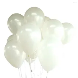 Décoration de fête 100pcs Balloons blancs ballons d'anniversaire de mariage club de mariage mélange des fournitures de ballon coloré