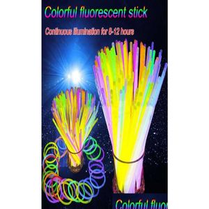 Feestdecoratie 100 stukspakket Fluorescentielicht Glow Sticks Armbanden Kettingen Neon Voor Bruiloft Colorf Stick7566752 Drop Delivery Ho Dhyzr