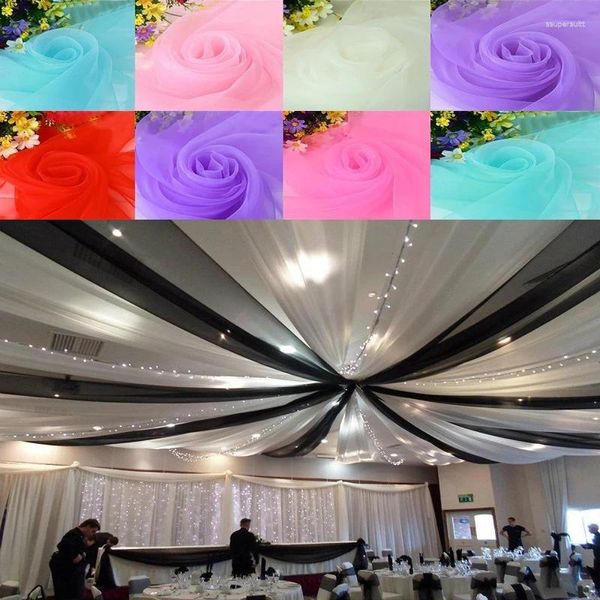 Decoración de fiesta 10m Multicolor Bling Net Hilo Gasa Nieve para DIY Flower Bouquet Regalos Embalaje Hogar Festivo Boda