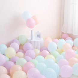 Decoración de fiestas 10pcs 10 pulgadas Macaron látex globos baby shower balones de boda decoraciones de cumpleaños para niños globo de aire