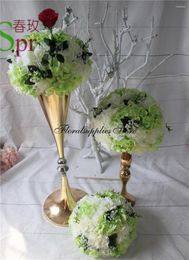 Decoración de fiesta, 10 Uds., 70 Cm, jarrones de flores, mesa de boda, centro de mesa, evento, camino, plomo, soporte de pilar de Metal dorado