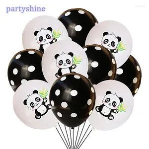 Party Decoratie 10 -st Cartoon Panda -vormige latex ballonnen Leveringen Happy Birthday Theme Baby Decors