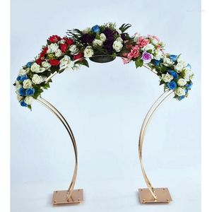 Feestdecoratie 10 stcs) centerpieces metalen bloem vaas bruiloft blijven bloemen vazen ​​weg lood tafel middelpunt yudao2012