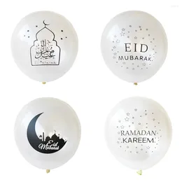 Décoration de fête 10pcs eid mubarak ballons transparents décor islamique joyeux Ramadan Muslim Festival Supplies