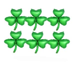 Décoration de fête 10pcs Green Clover St Patrick039 Day décorations Shamrock Irish Wedding Home Decor Supplies1016072