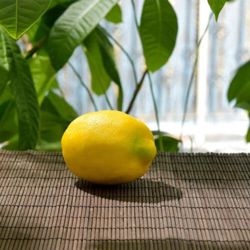 Decorazione per feste 10pcs limoni in schiuma di frutta casa cucina realistica di ricambio realistico accessori per pezzi di ricambio marchio