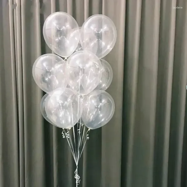 Décoration de fête 10pcs / lot 12 pouces d'épaisseur transparent en latex Balon
