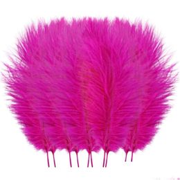 Décoration de fête 10pcs / lot Mticolor naturel Plumes d'autruche Mariage Home DIY Plumes flottants table de table centrale artisanat 5wparty drop d dhlee