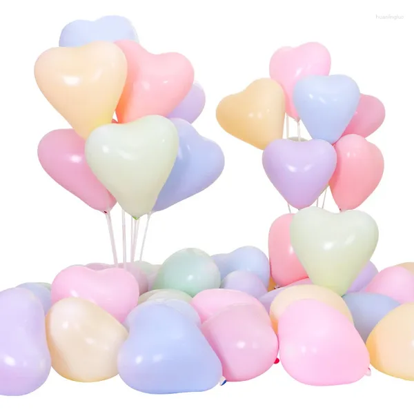 Décoration de fête 10pcs Macaron Couleur Latex Pastel Ballons de bonbons ronds Ballons d'hélium pour anniversaire de mariage Baby Shower