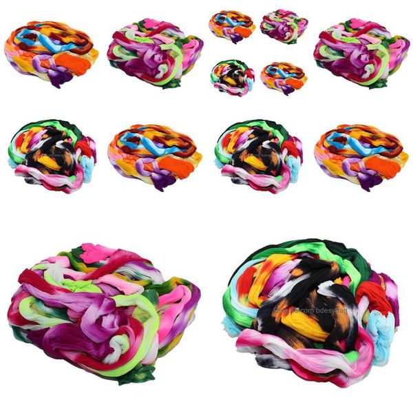 Décoration de fête 10 Pcs Mticolor 10 Double Couleurs Décor Nylon Fleur Bas Faire Accessoire Drop Delivery Maison Jardin Festive Supp Dhe3N