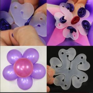 Décoration de fête 10pcs fleur de prune clip de ballon de neige en plastique en plastique baby shower célébration décorat outil Style