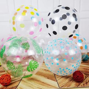 Party Decoratie 10 -st Polka Dot Transparante ballon 12 inch dikke verjaardag huwelijksverjaardag latex