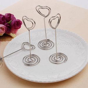 Décoration de fête 10 pièces/ensemble Place porte-carte Clips en forme de coeur faveurs de mariage Table Po mémo numéro nom Base JUN26Party