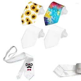 Décoration de fête 10pcs sublimation vides liens adultes enfants transfert de chaleur imprime artisanat cravate diy cadeau pour les mariages fêtes