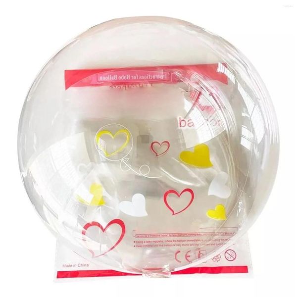 Décoration de fête 10pcs Bobo bulles transparentes ballons larges bouche large réutilisables pour la baby shower de bébé anniversaire de mariage