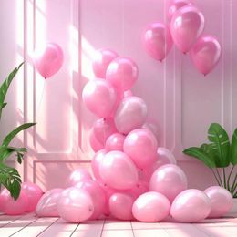 Feestdecoratie 110st Set 18 Inch Roze 1pc Latex Ballonnen Voor Verjaardagsballon
