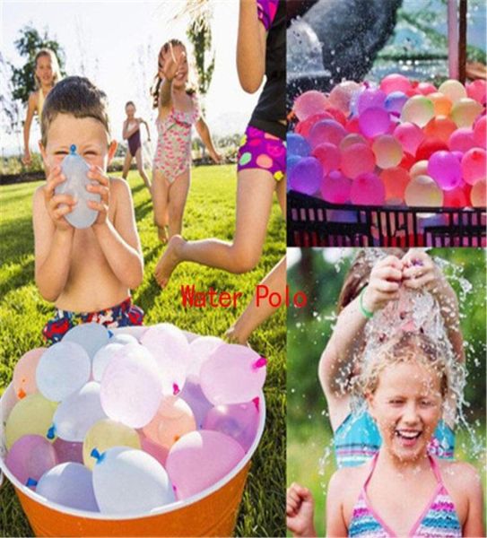 Decoración de fiestas 111pcs globos de waterpolo soplados con recarga juegos de pelea de bombas de látex de recarga para niños Faovr2100823