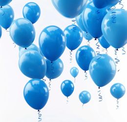 Feestdecoratie 114-delige set 18 inch blauwe latex ballonnen voor verjaardagsballon